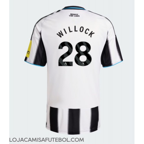 Camisa de Futebol Newcastle United Joe Willock #28 Equipamento Principal 2025-26 Manga Curta